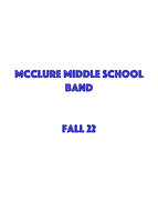 McClure Band Fall 22