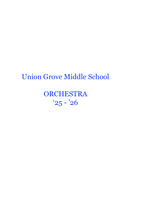 Union Grove Middle Orchestra 25-26