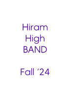 Hiram High BAND F24