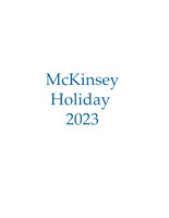McKinsey Holiday 2023