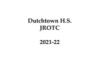 Dutchtown HS JROTC 2021-22