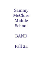 Sammy McClure Middle BAND Fall 24