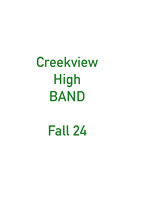 Creekview High Band Fall 24